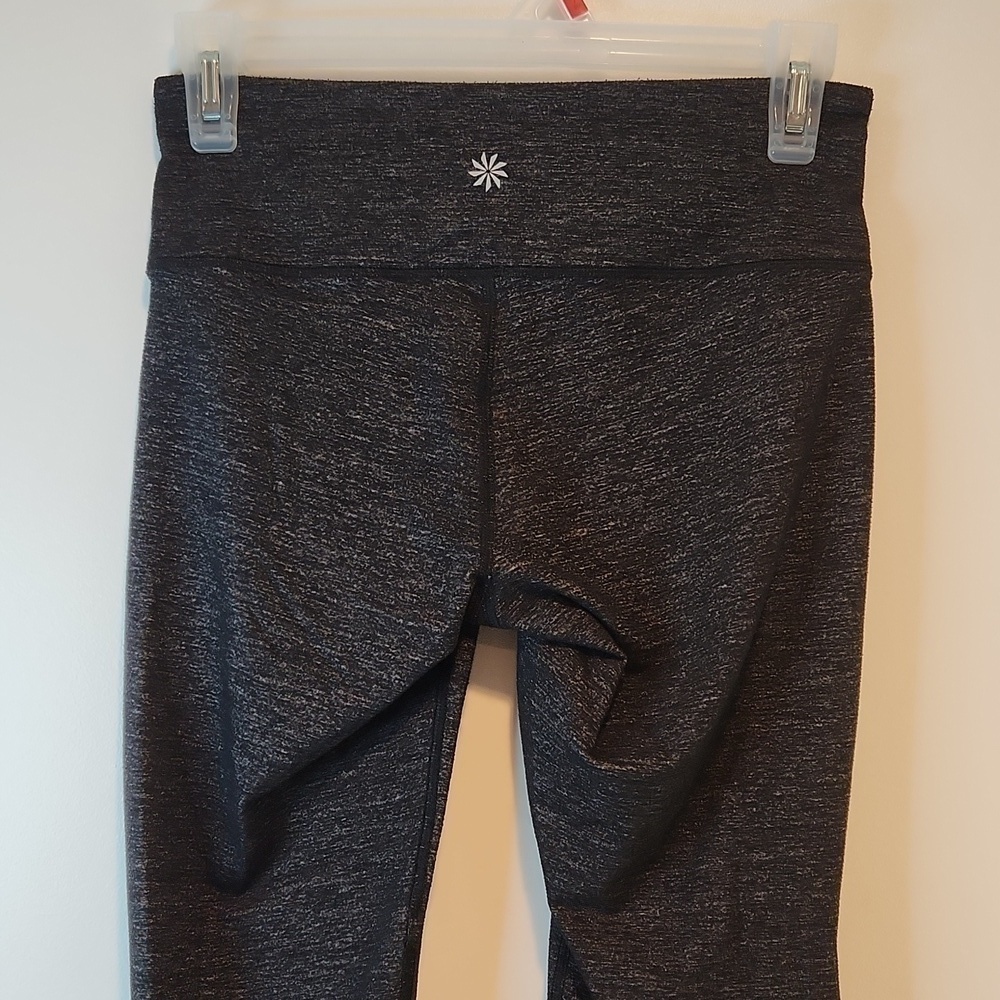 Athleta Capi Lattice Leggings Vented Pants Women's Sz XS Charcoal Gray NICE! - Picture 10 of 13